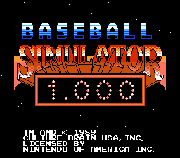 Baseball simulator