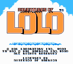 Adventures of Lolo 1